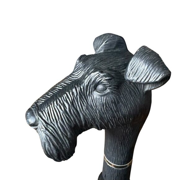 Aramis Tartan Plaid Umbrella Scottie Dog's Head Handle Scottish Terrier Blue - Picture 9 of 16